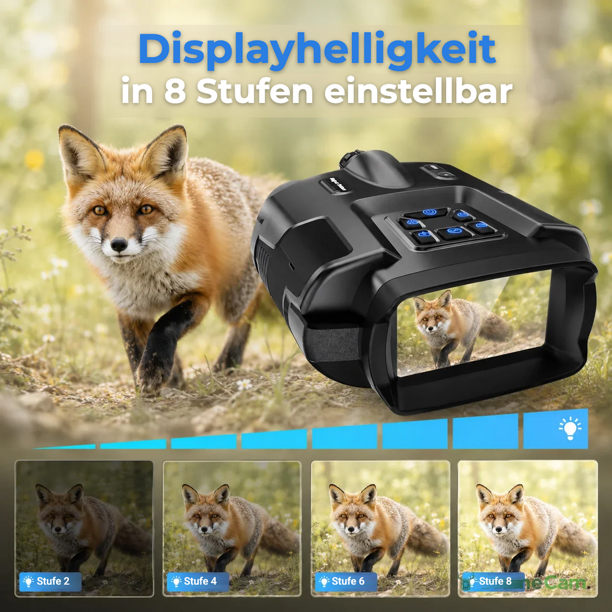 BrameCam Fernglas bei schwachem Licht, Infrarot-Nachtsicht