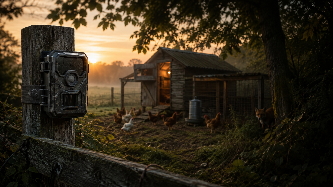 Wildkamera zur Überwachung eines Hühnerstalls