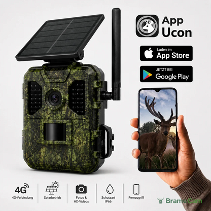 Lieferumfang der BrameCam 4G-Solar-Wildkamera: SIM-Karte und MicroSD 128 GB inklusive