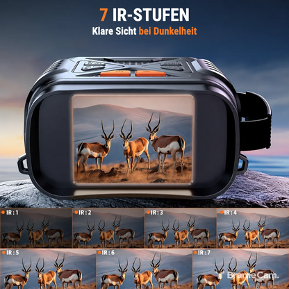 Infrarotsicht des BrameCam Nachtsicht-Fernglases