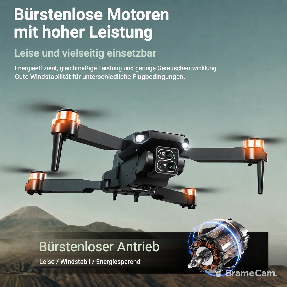 Flugstabilisierung der BrameCam faltbaren WLAN-FPV-Drohne