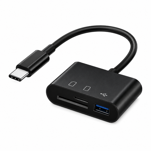 BrameCam USB-C-Adapter für SD-Karte, MicroSD und USB
